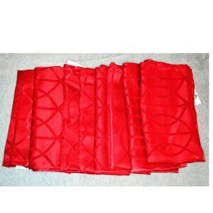 Mainstream International Red Dinner Napkins Set Of 8 Holiday Table Use Decor